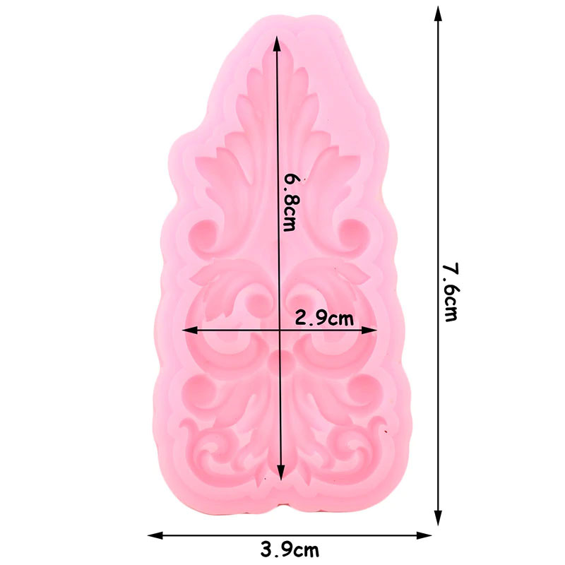 Acanthus Leaf Decorative Embellishment Silicone Craft Mold Fondant ...